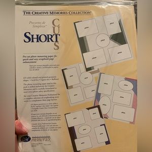 Creative Memories, Short Cuts, pre-cut Photo Mounting Paper, 225 shapes